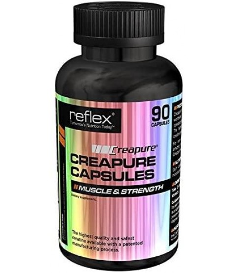 (12 Pack) - Reflex - Creapure Creatine Capsules | 90's | 12 Pack Bundle