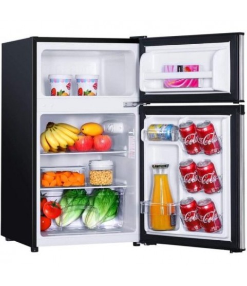 Mini Fridge with Freezer, 3.1 Cu.Ft Small Refrigerator, Compact Refrigerator with LED Light