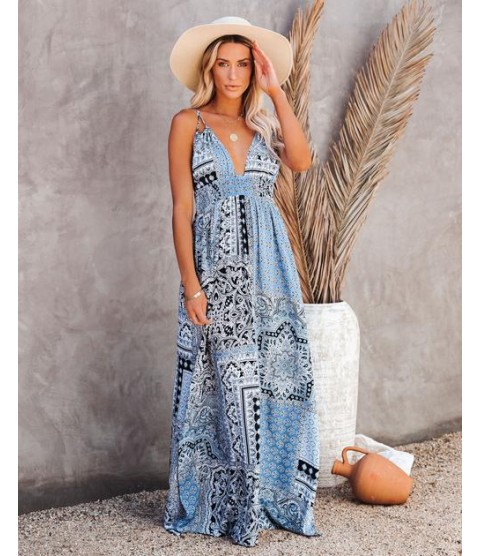 Rhyme Or Reason Paisley Patchwork Maxi Dress