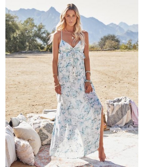 Travel Together Floral Ruffle Maxi Dress